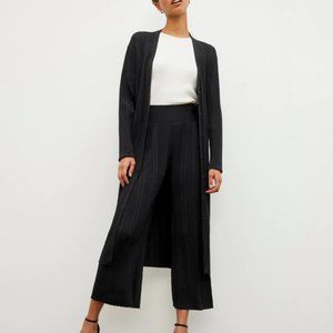 Black Molly Cardigan - Textured Knit | M.M. LaFleur (Size small)